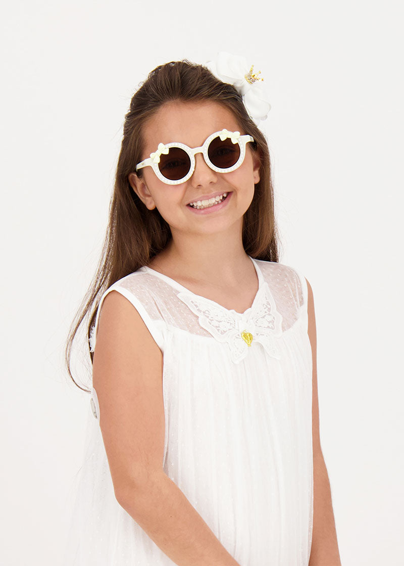 Paige Bow Sunglasses Snowdrop