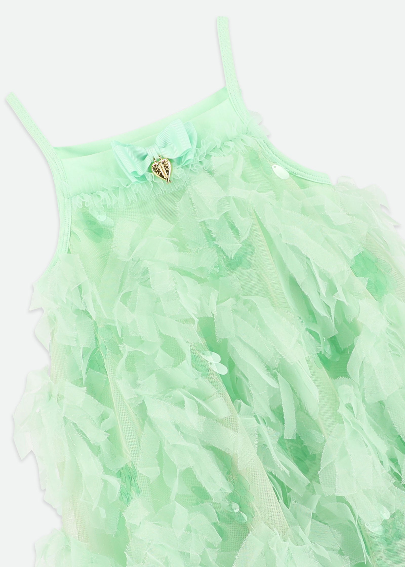 Palma 3D Tulle and Sequin Dress Mint