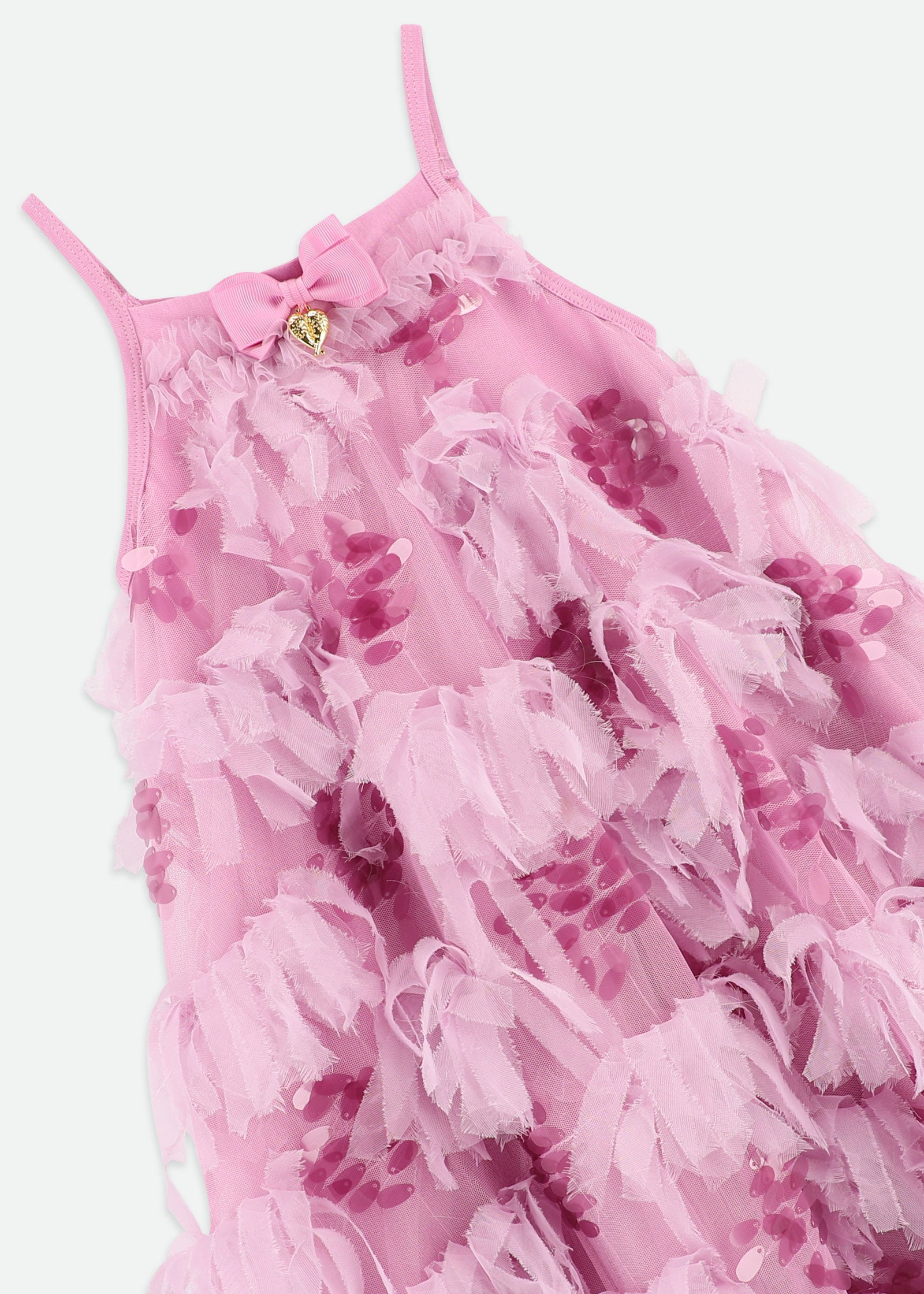 Palma 3D Tulle and Sequin Dress Orchid