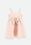 Papillon Tiny Flower Jacquard Dress Blush Pink