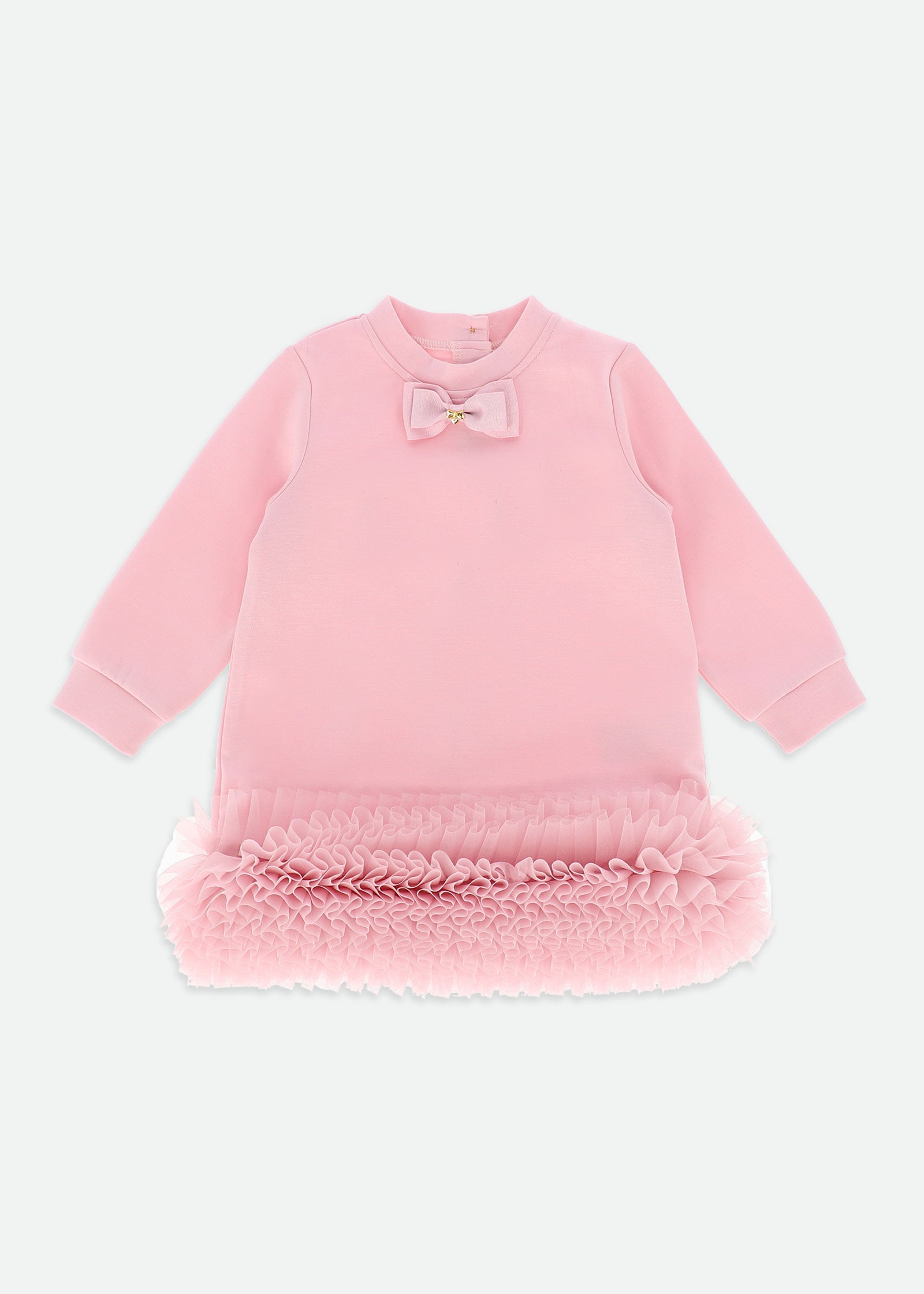 Patricia Tulle Hem Baby Dress Pink