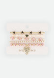 Star Bracelet Set Tea Rose