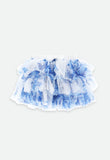 Pip Blue Flower Baby Skirt Snowdrop