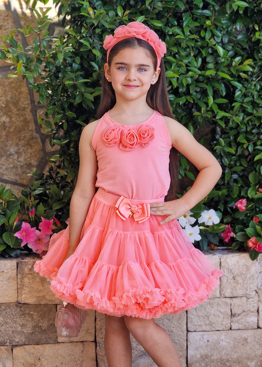 Pixie Tutu Skirt Coral – Angel's Face