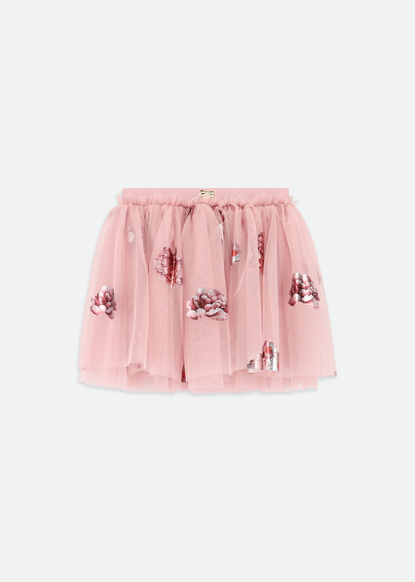 Princess Foil Print Skirt Vintage Pink