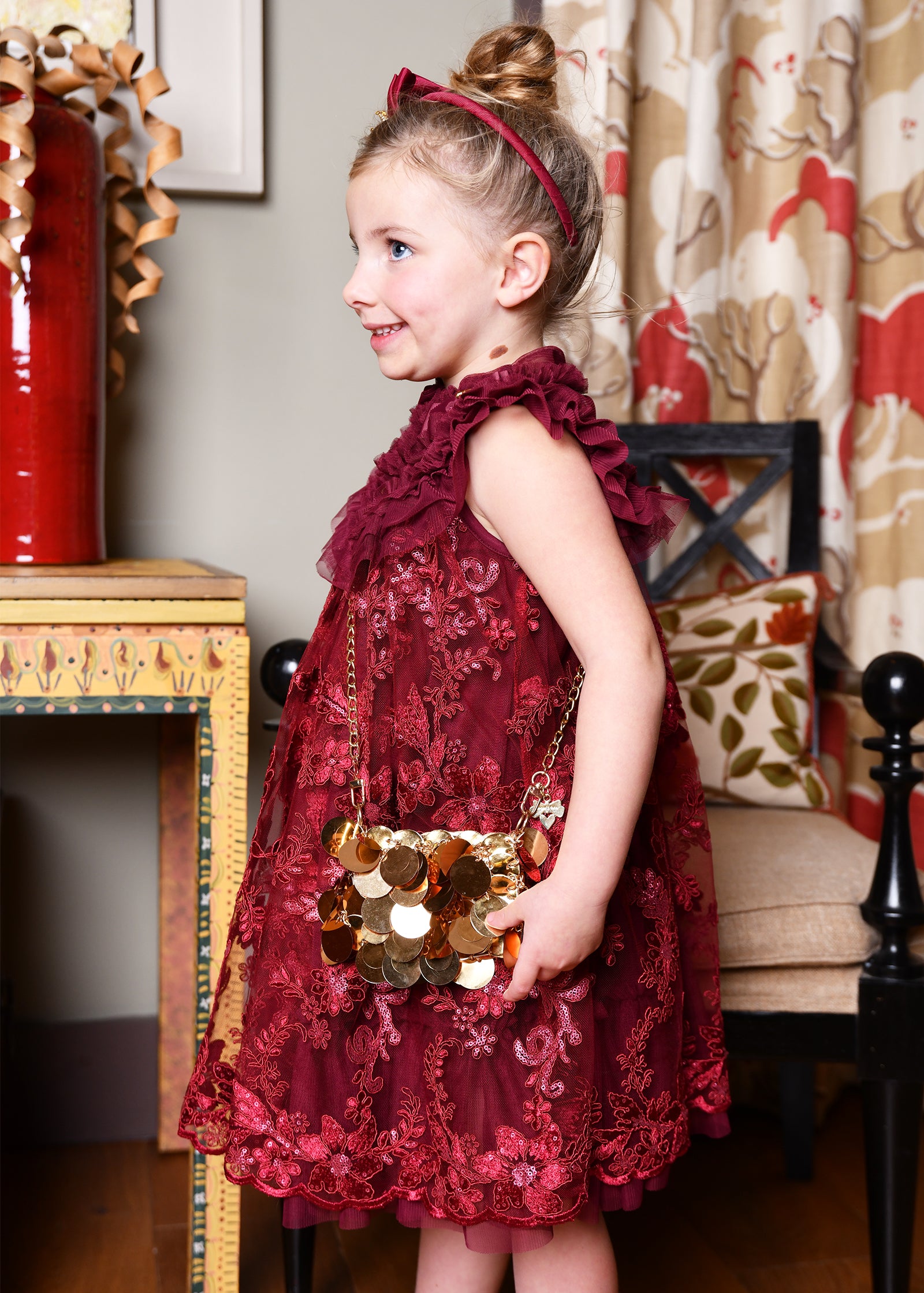 Rabaneda Sequin Bag Gold