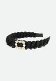 Rae Ruffle Aliceband Black