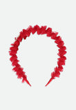 Rae Ruffle Aliceband Red