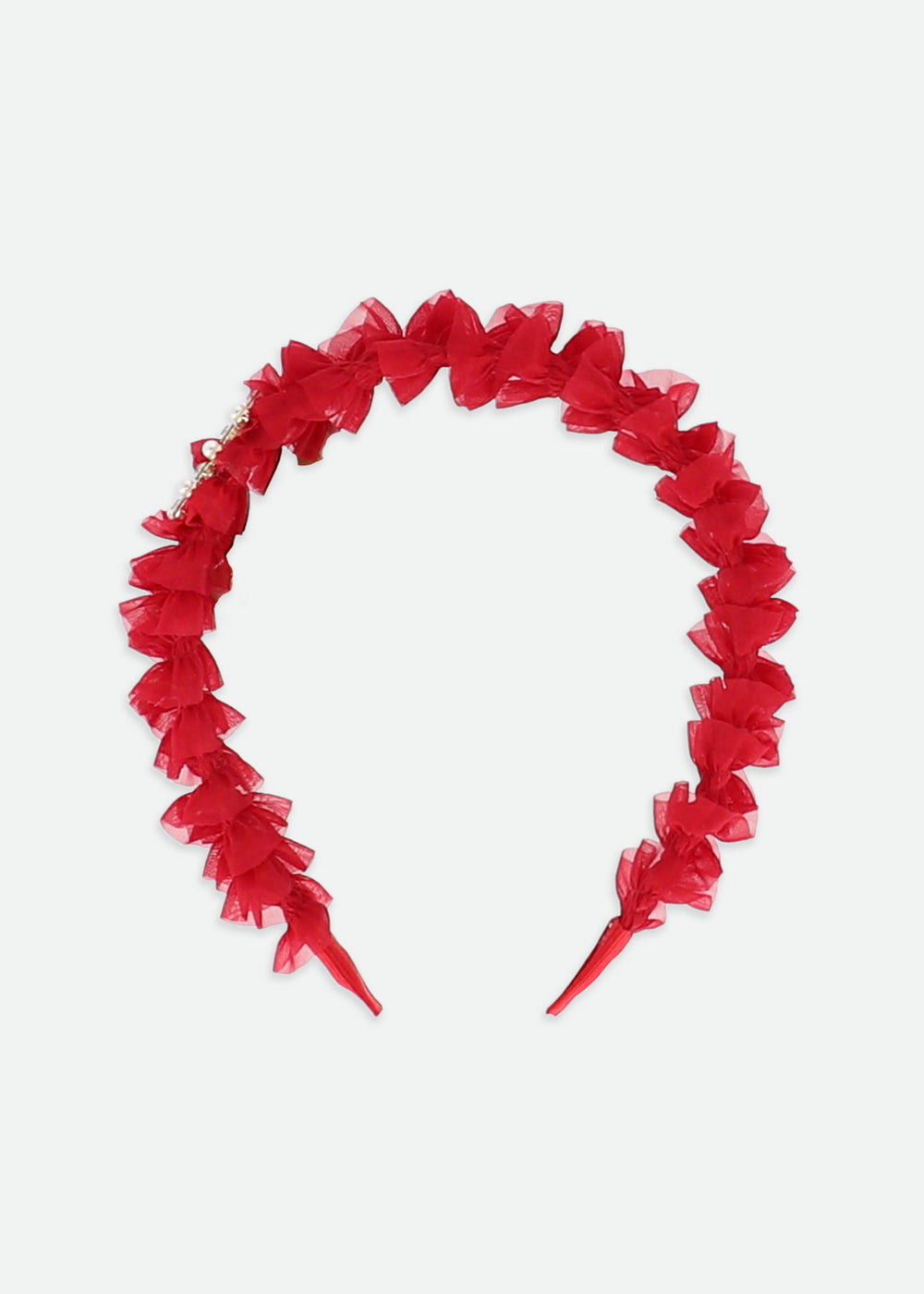 Rae Ruffle Aliceband Red