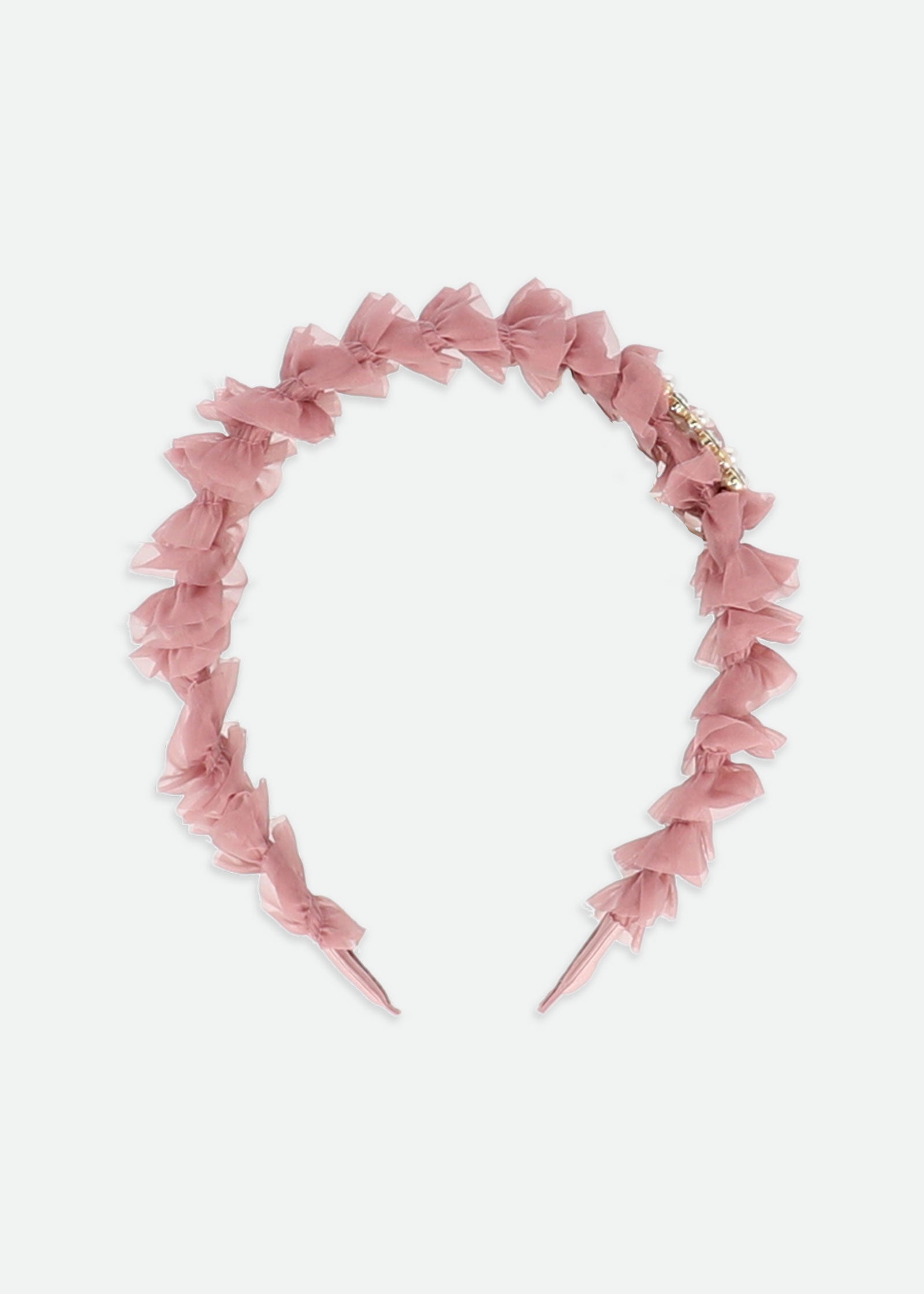 Rae Ruffle Aliceband Tea Rose