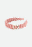 Rae Ruffle Aliceband Tea Rose