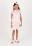 Rea Ruffle Top and Short Set Pale Pink
