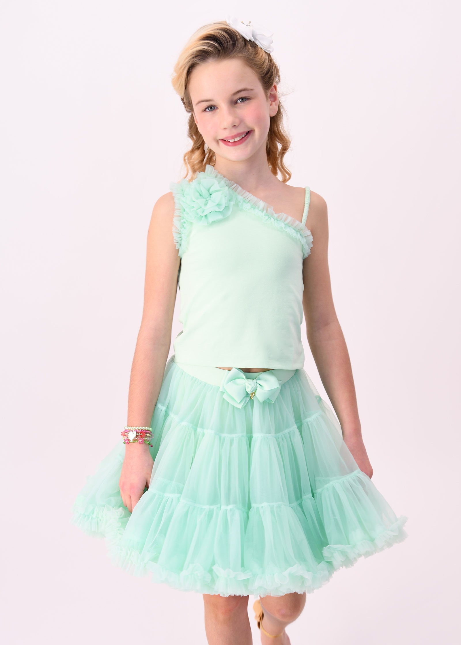 Angel's Face - Pixie Tutu Skirt Mint - Designer Children's Clothing Angel's Face - Pixie Tutu Skirt Mint - Designer Children's Clothing
