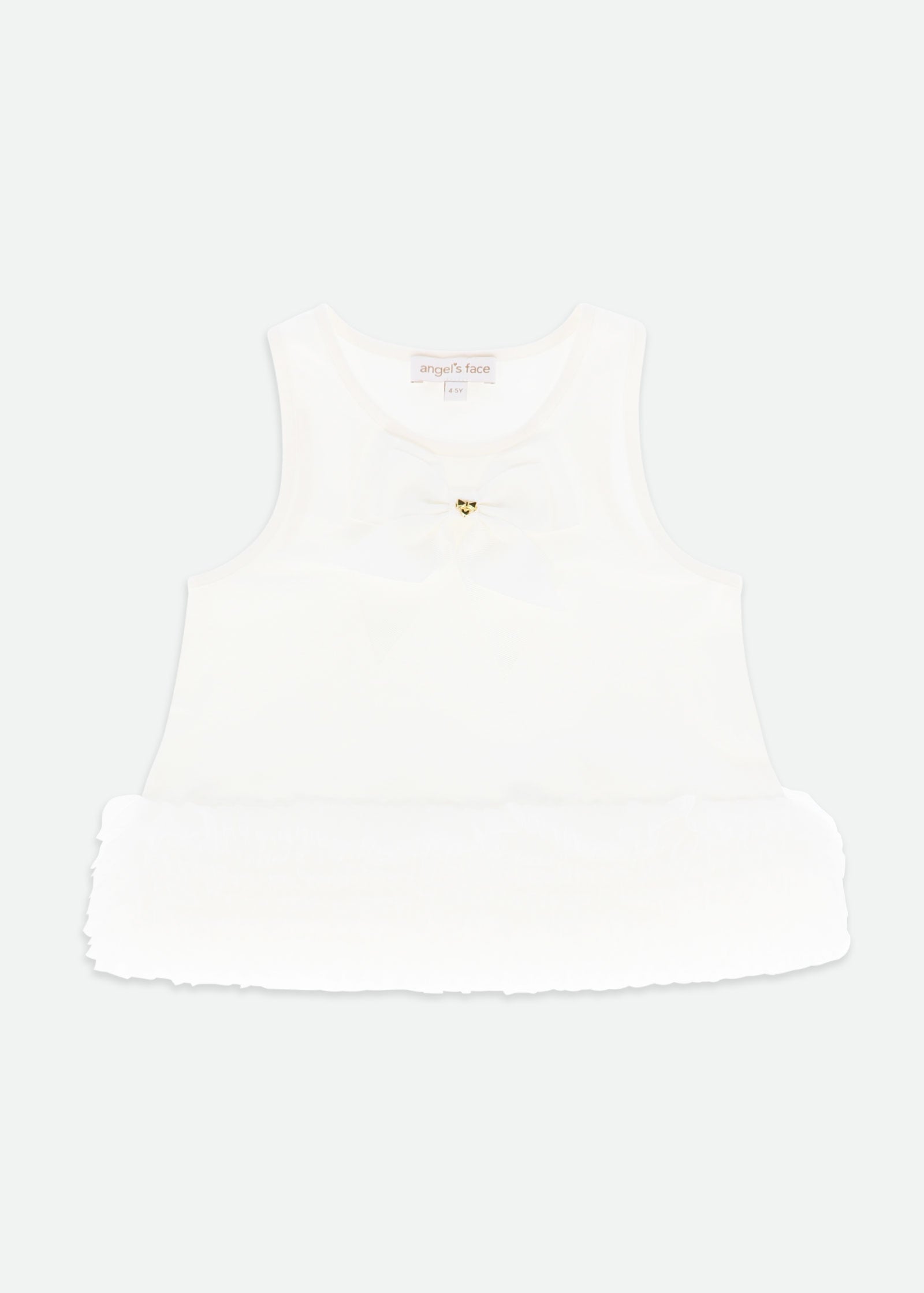 Renata Tulle Trim Top Snowdrop