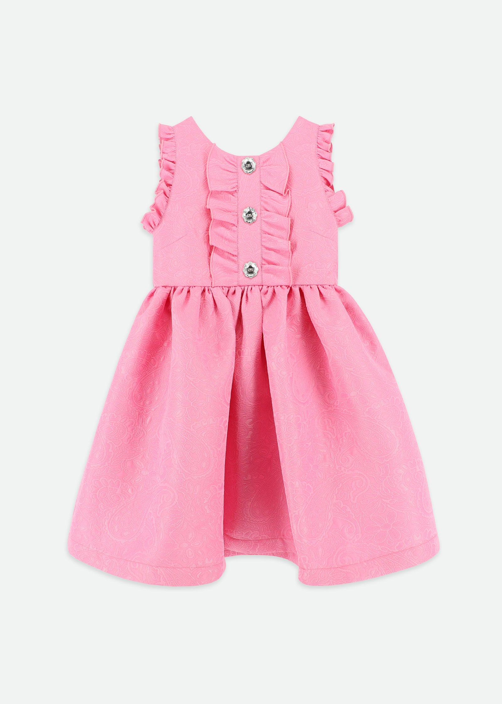 Rhiannon Jacquard Dress Begonia Pink