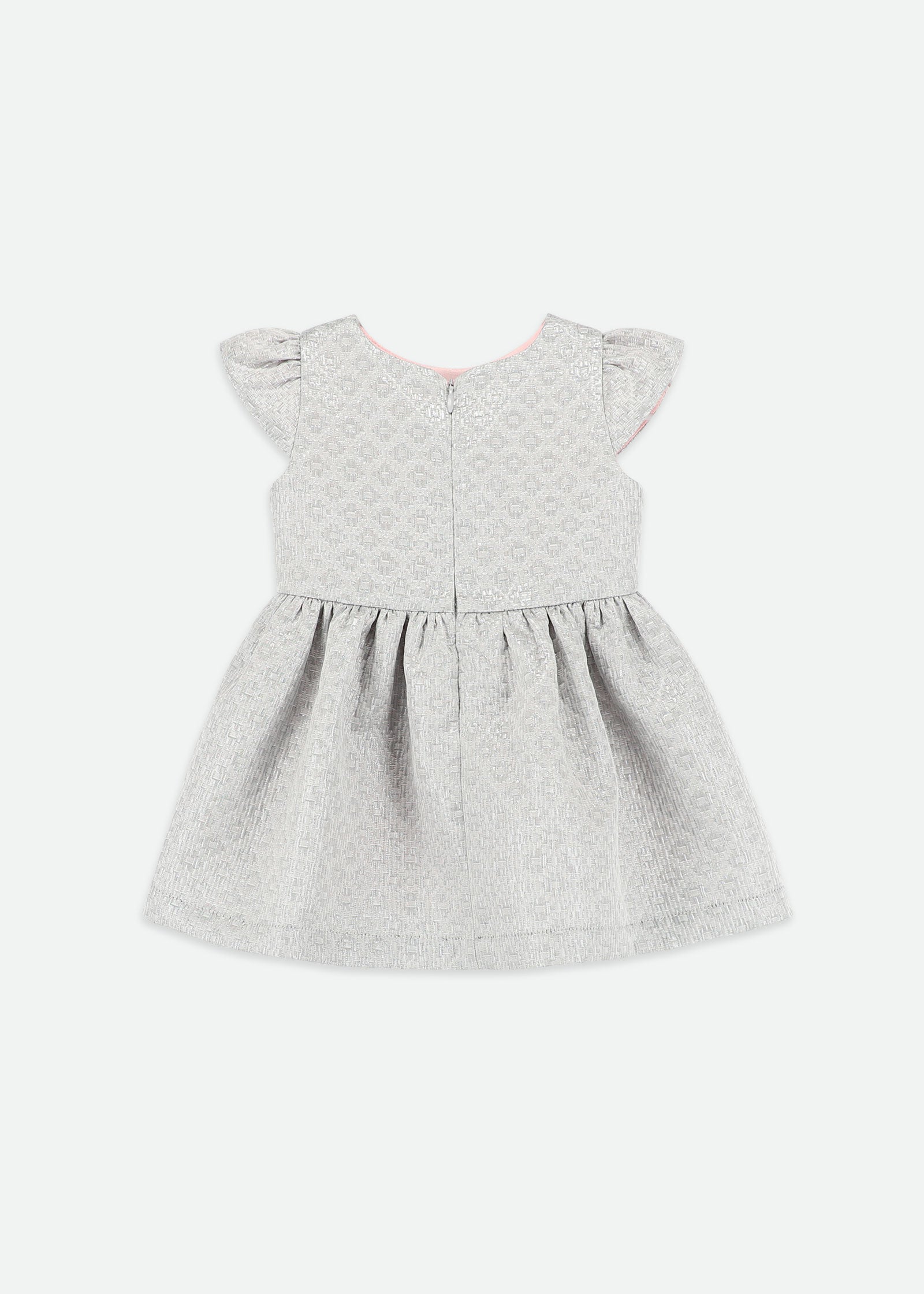 Rhiannon Baby Jacquard Dress Platinum