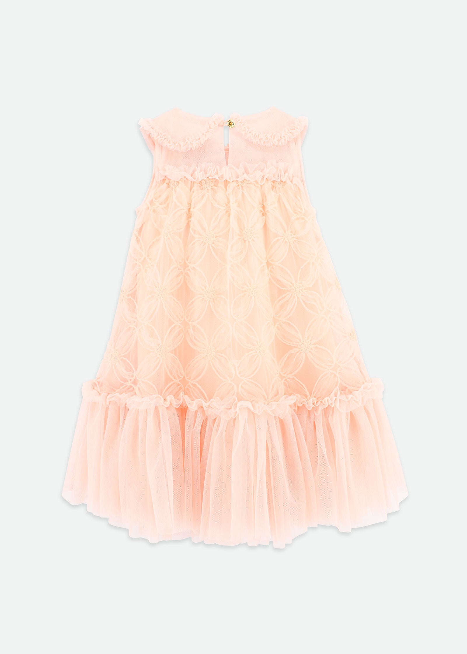 Ricarada 3D Daisy Tulle Dress Blush