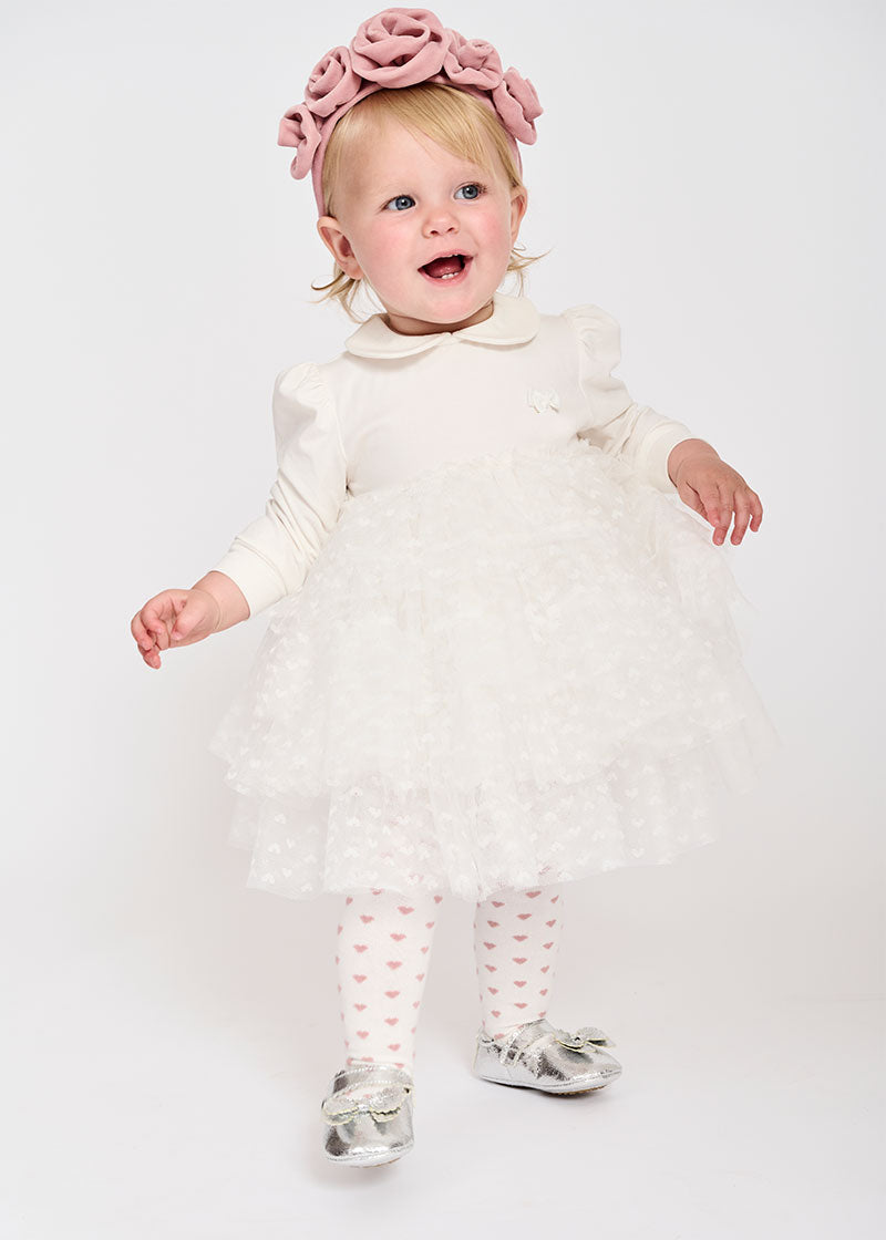 Rylee Baby Tulle Dress Snowdrop