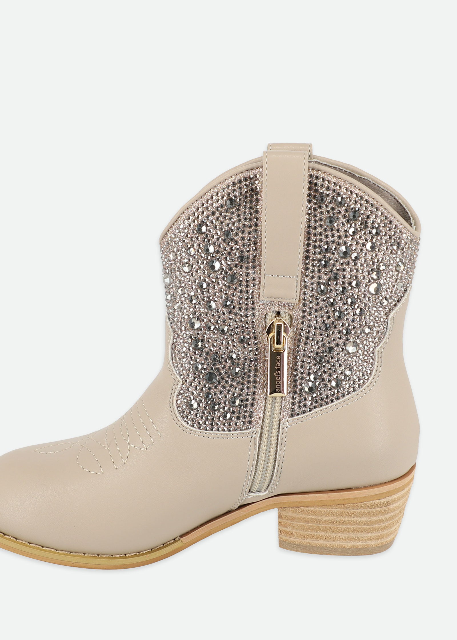 Rio Crystal Cowboy Boot Taupe