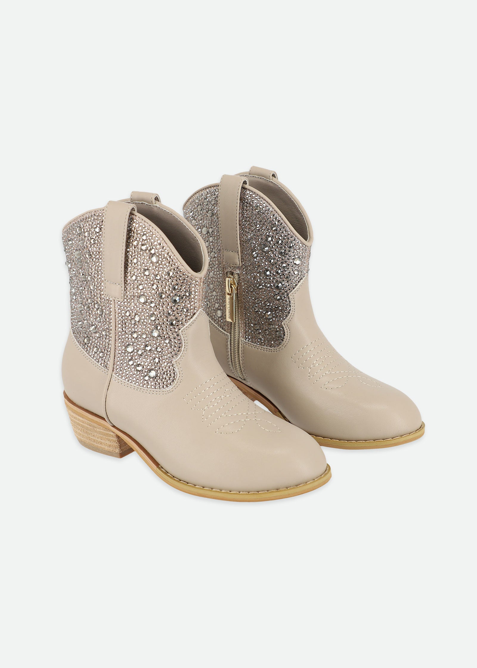 Rio Crystal Cowboy Boot Taupe
