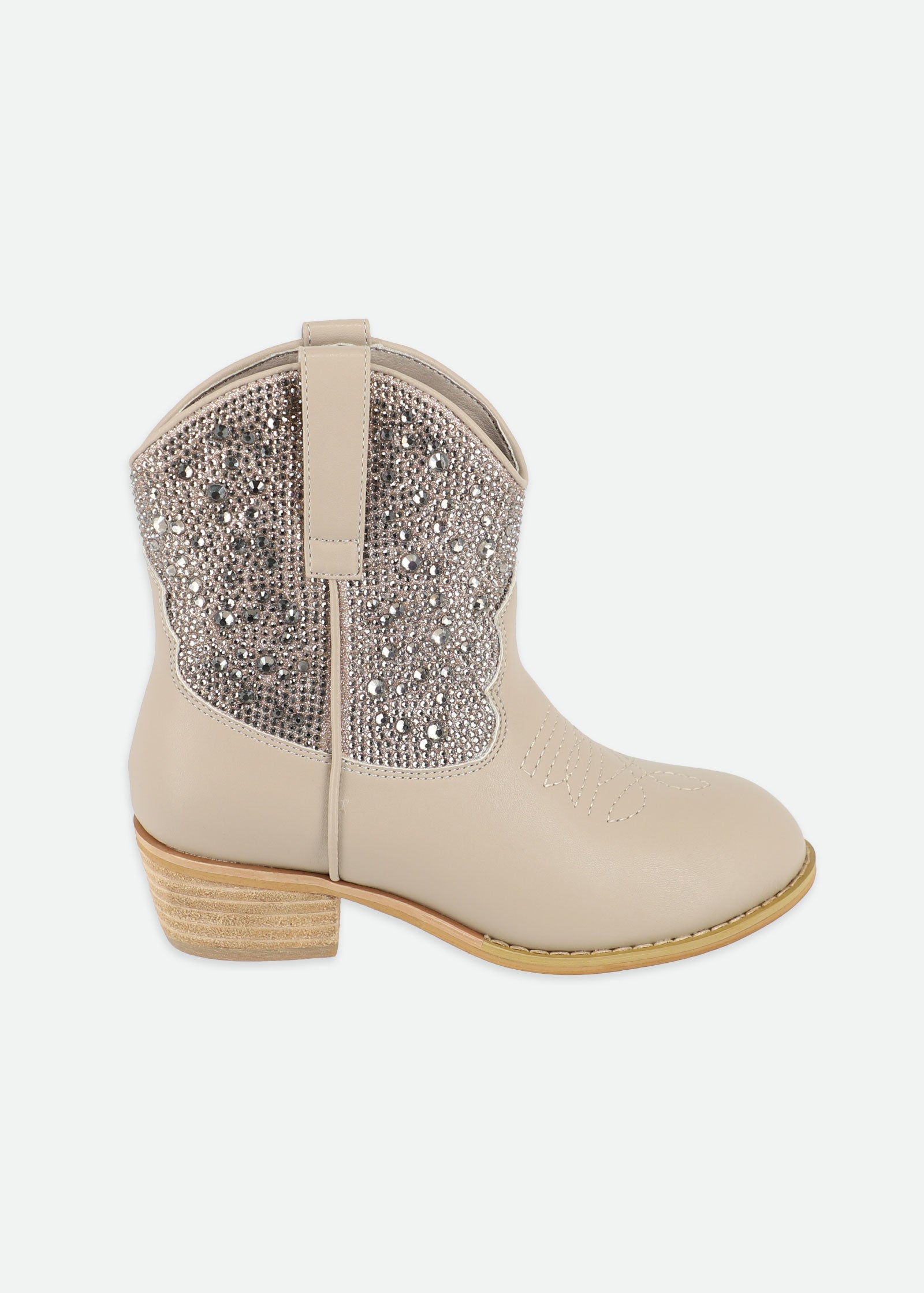 Rio Crystal Cowboy Boot Taupe