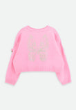 Roberta Cropped Jumper with Wings Rose