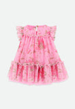 Rosebud Flower Dress Begonia Pink