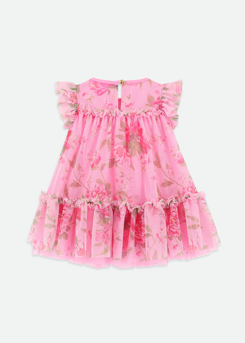 Rosebud Flower Dress Begonia Pink