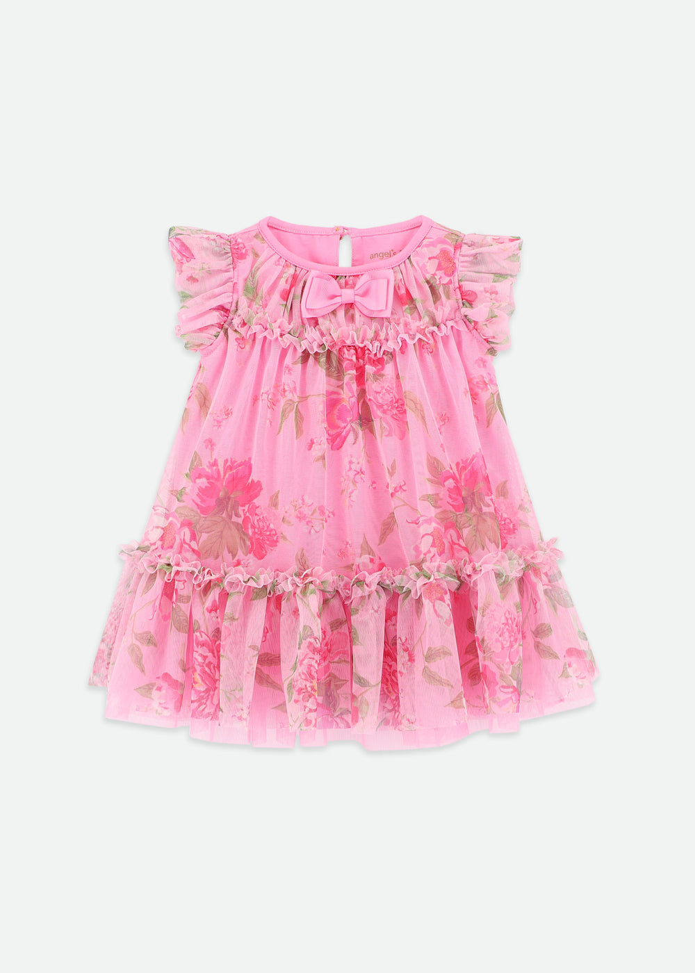 Rosebud Flower Dress Begonia Pink