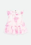 Rosebud Roses Baby Dress Snowdrop Pink