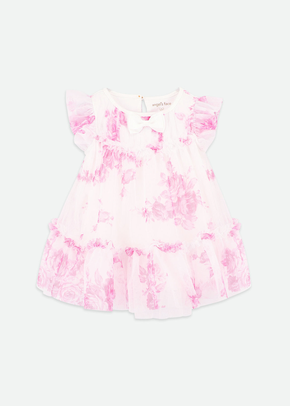 Angels Face Girls Blossom 3D Roses Skirt Set in Pink