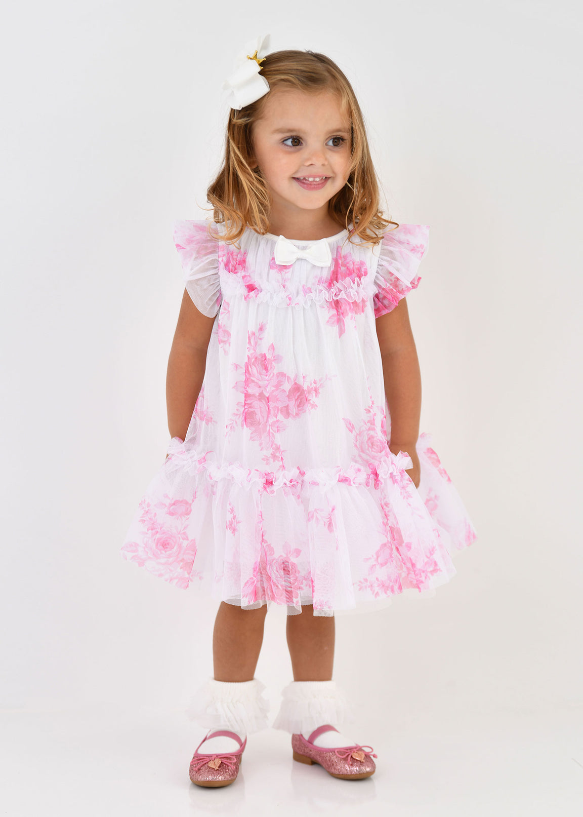 Angel's Face Vestina Cerimonia in tulle rosebud main image 1