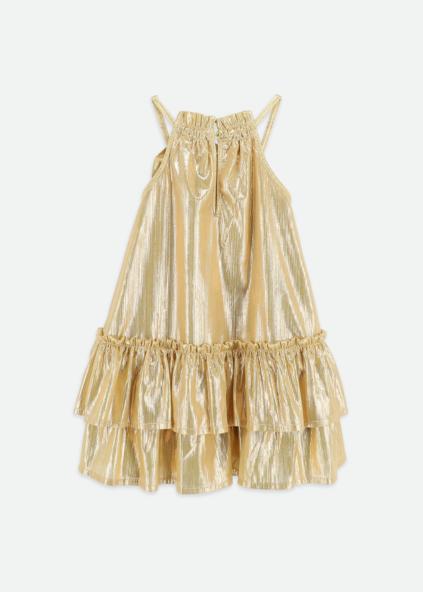 Rosemary Dress Gold Metallic