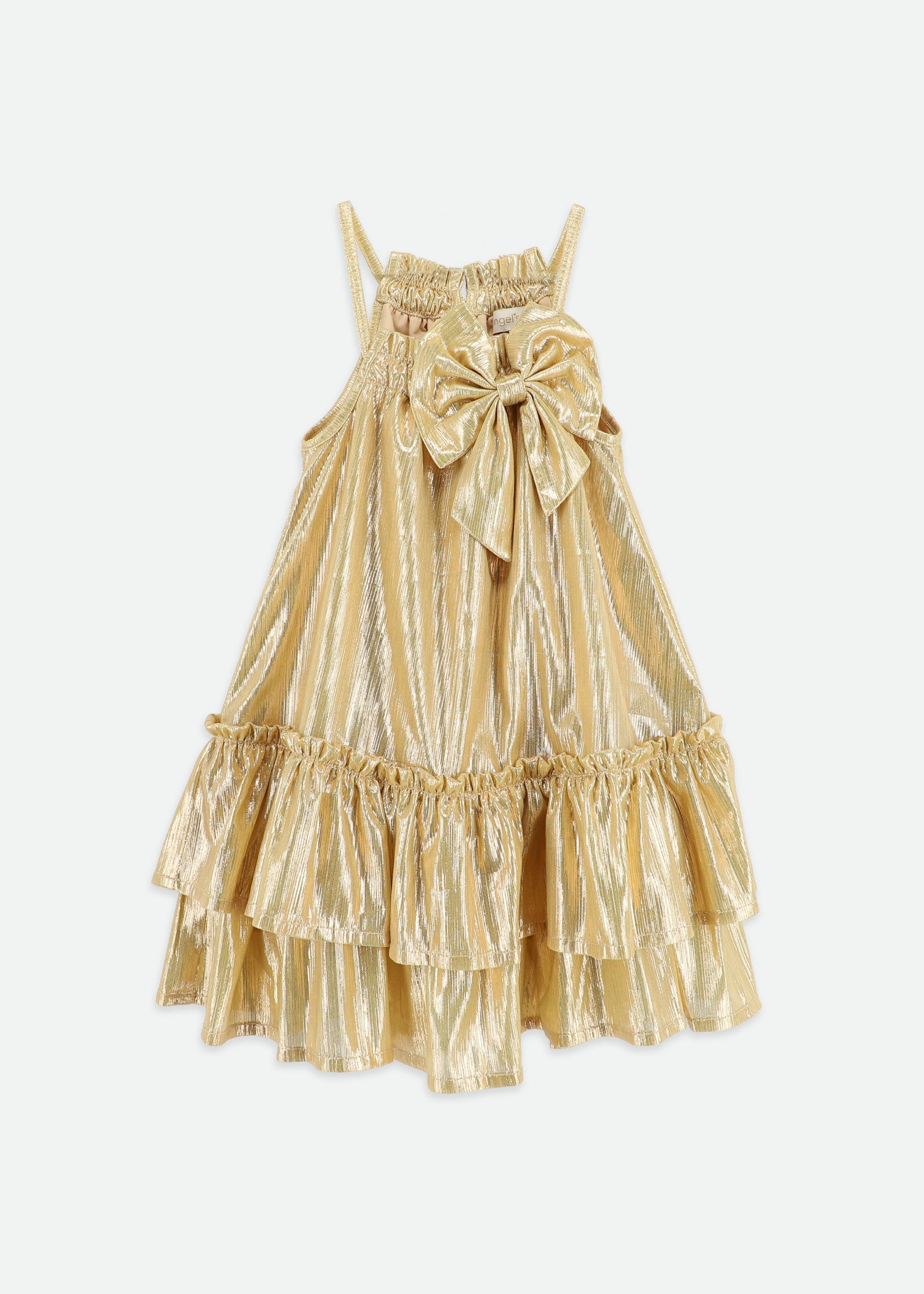 Rosemary Dress Gold Metallic