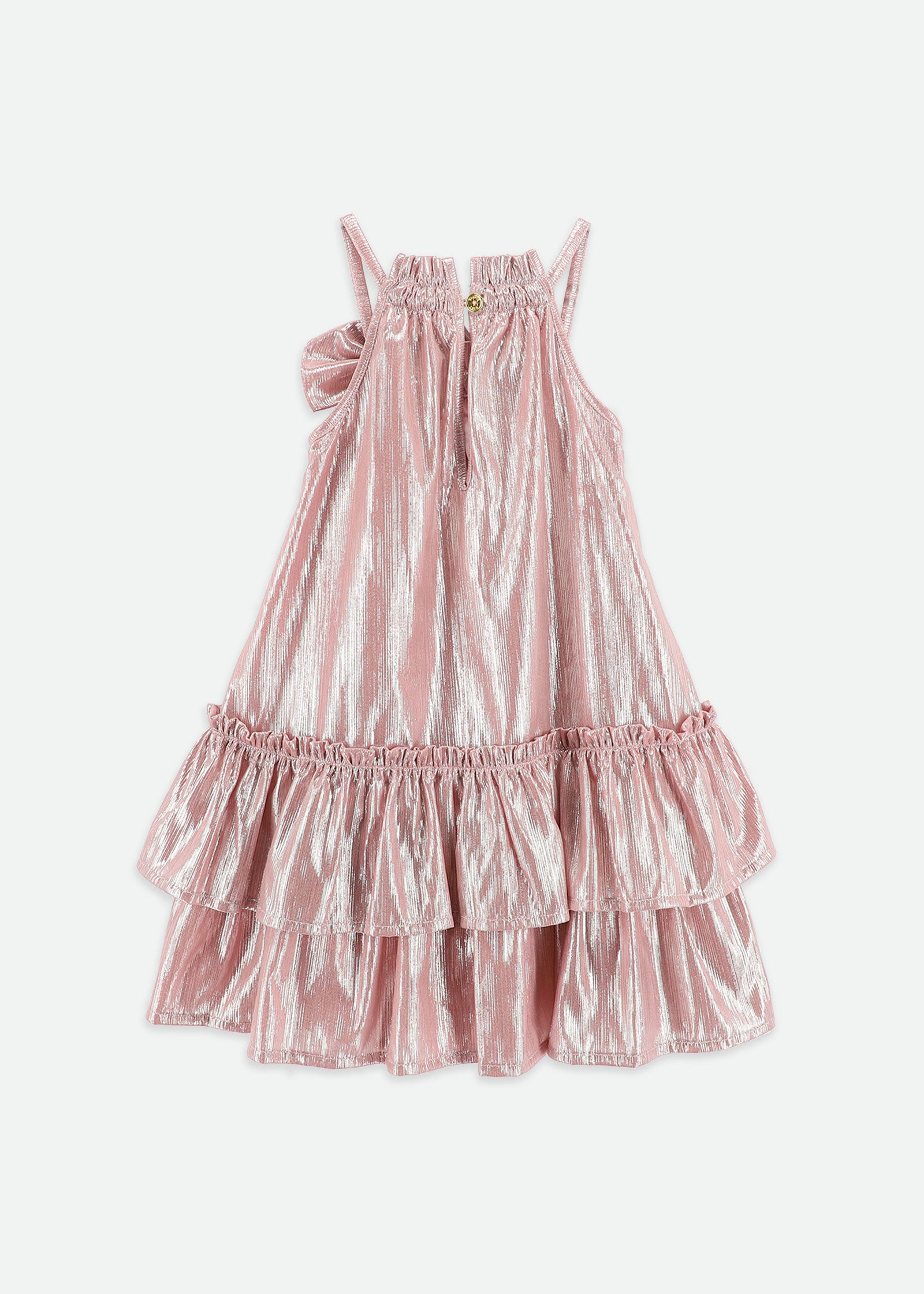 Rosemary Dress Pink Metallic