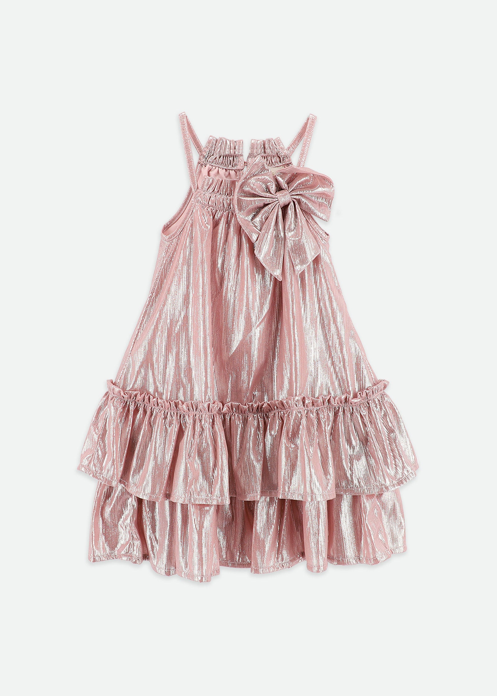 Rosemary Dress Pink Metallic