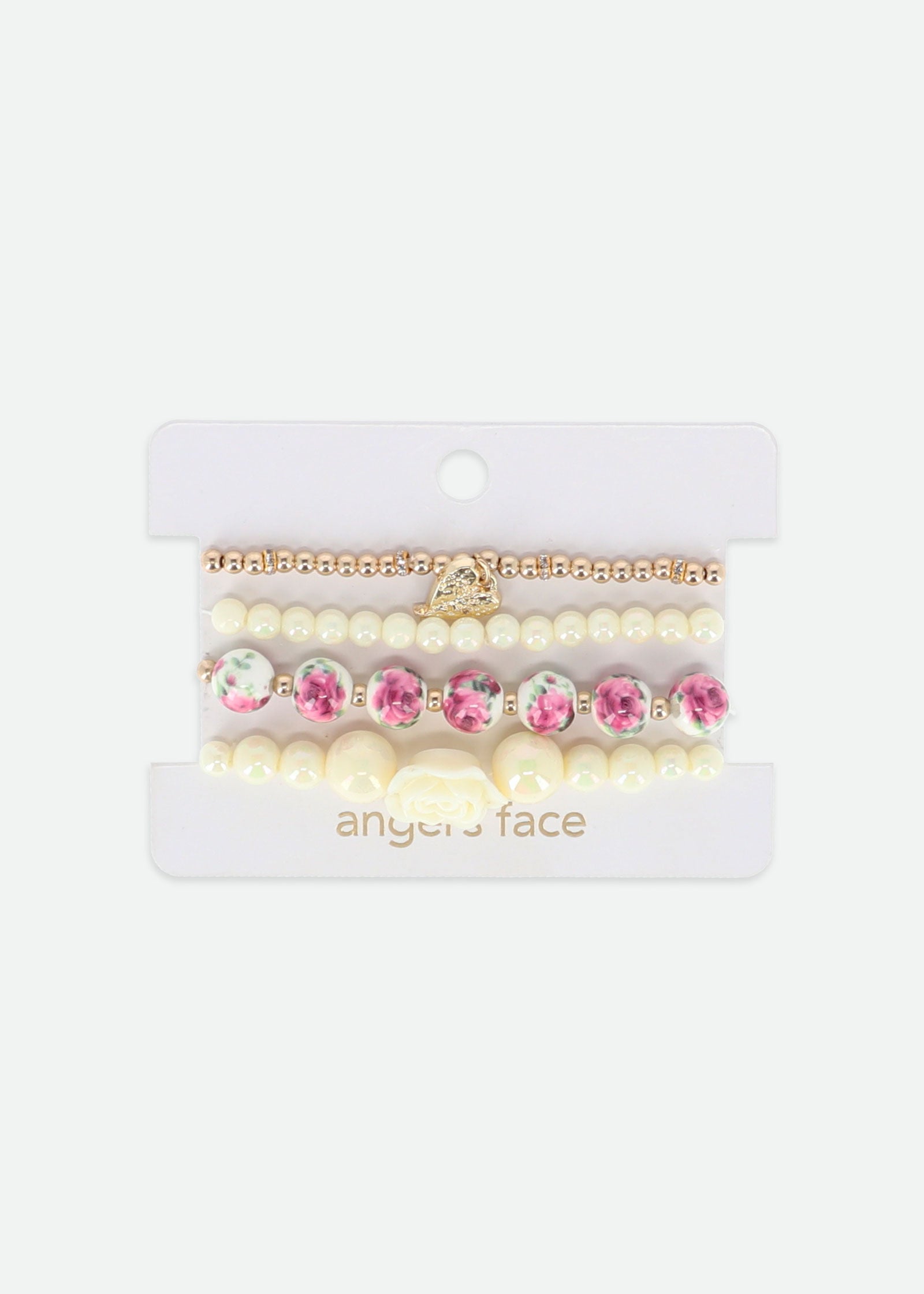 Rose Bracelet Set Vanilla