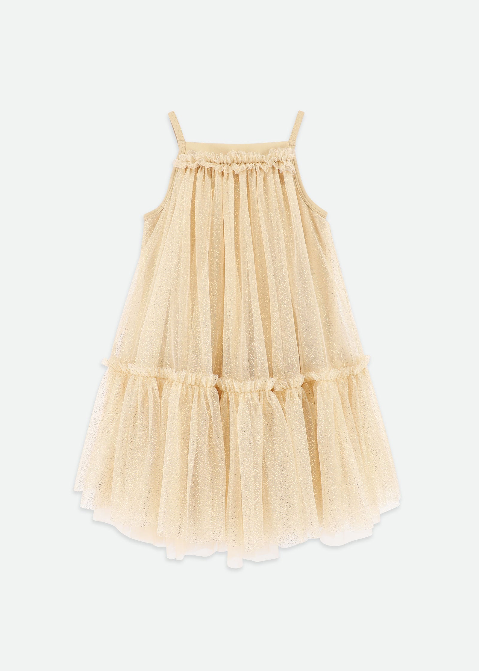 Rosheen Tulle Dress Gold