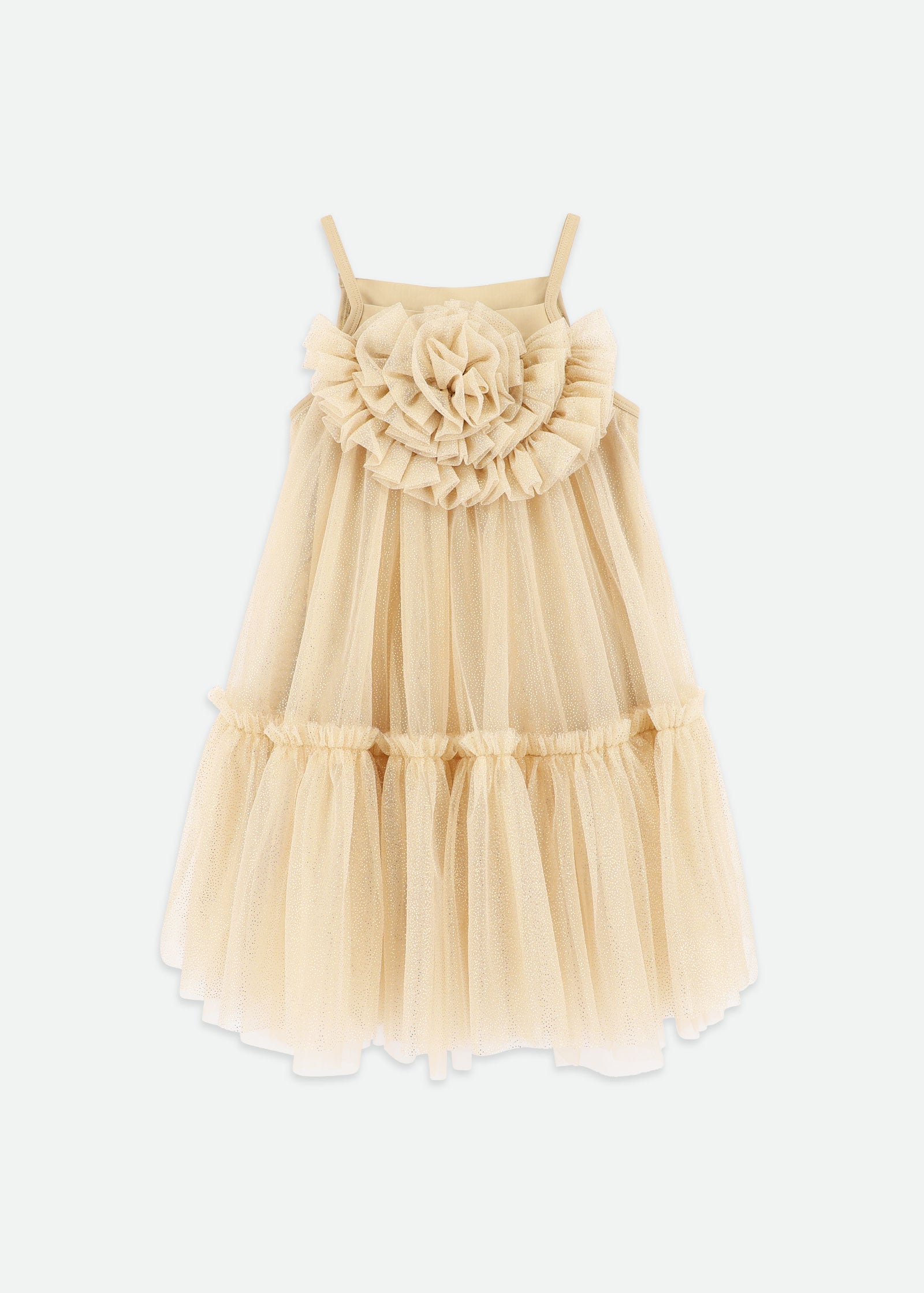 Rosheen Tulle Dress Gold