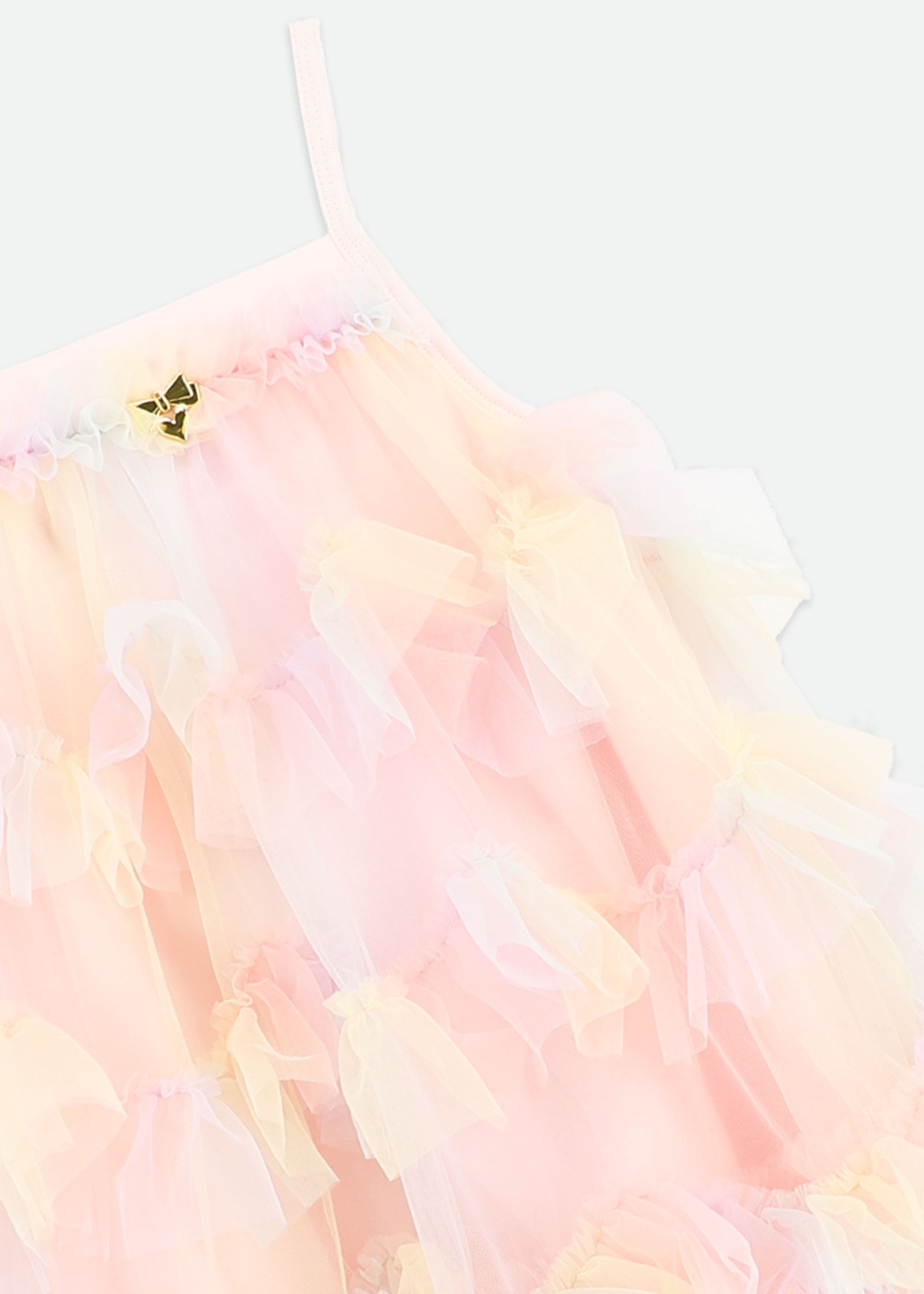 Remi Rainbow Tulle Ruffle Dress Rainbow