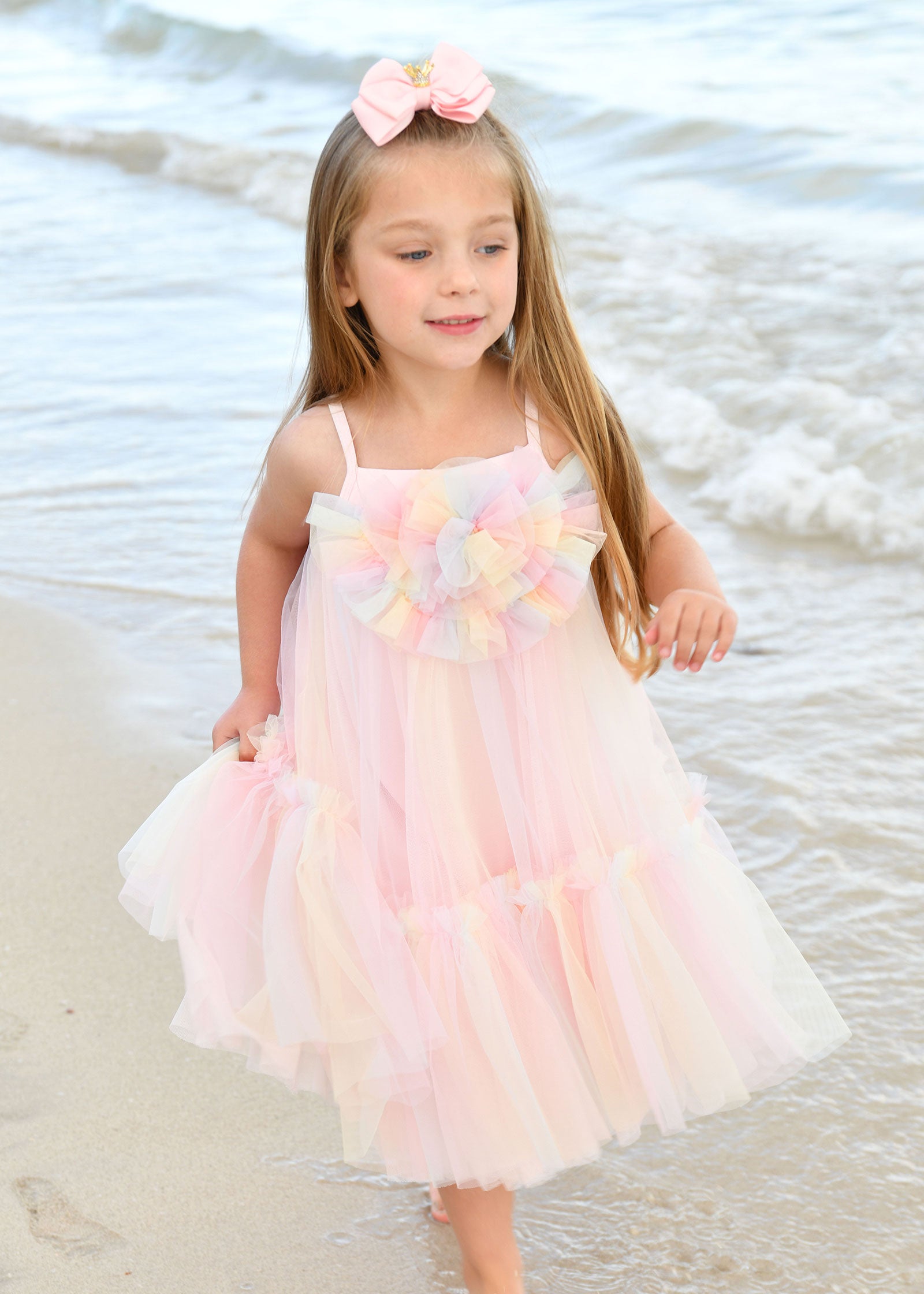 Rosheen Tulle Dress Rainbow