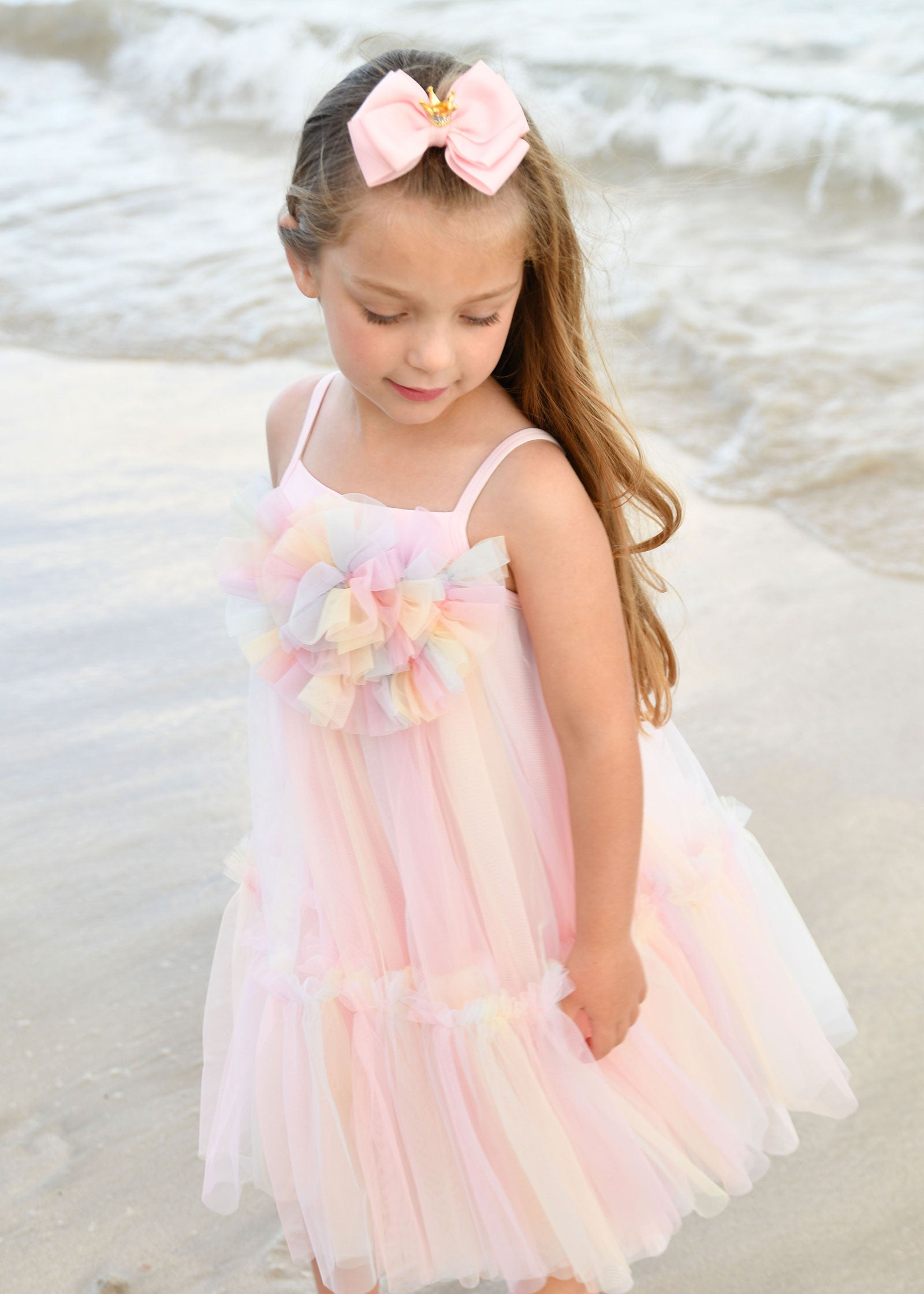 Rosheen Tulle Dress Rainbow