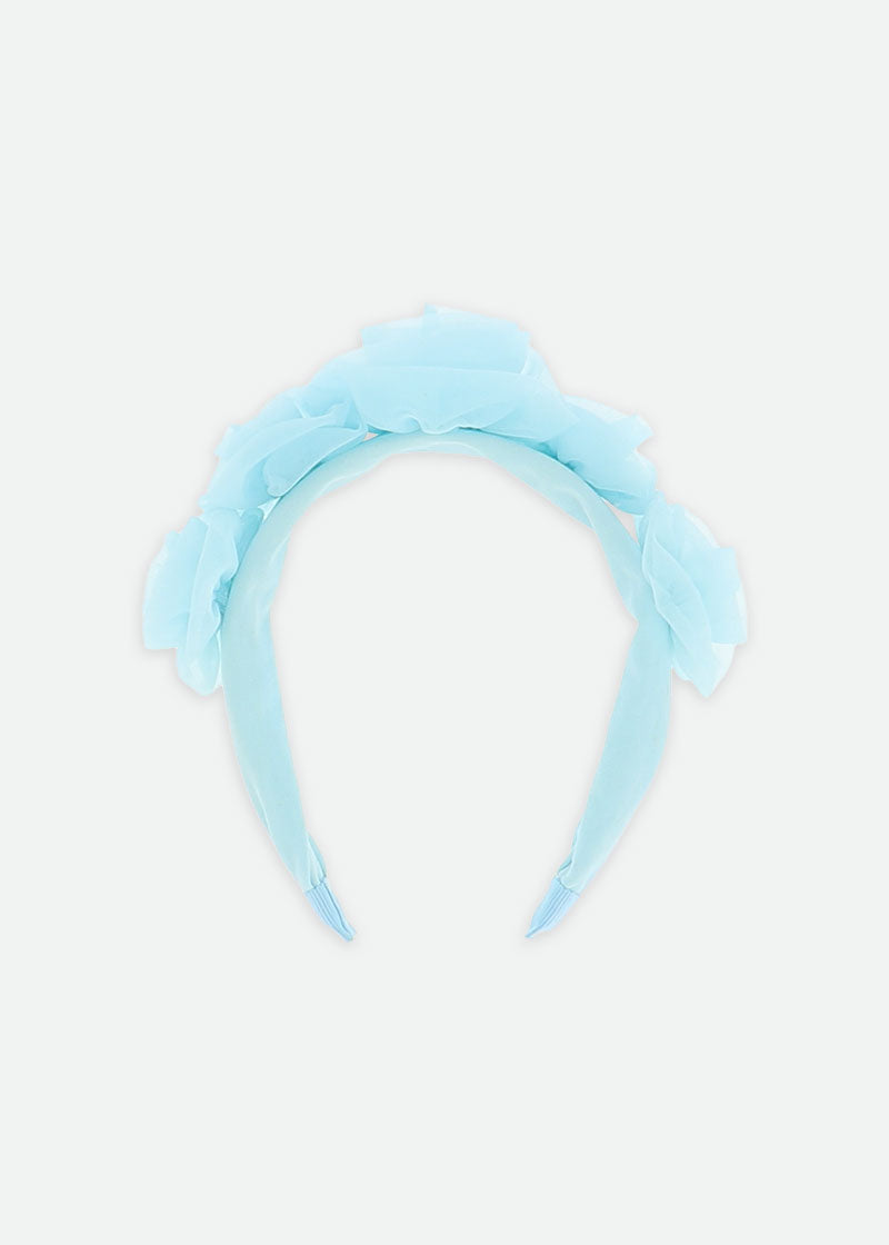 Rosie Tulle Aliceband Aqua