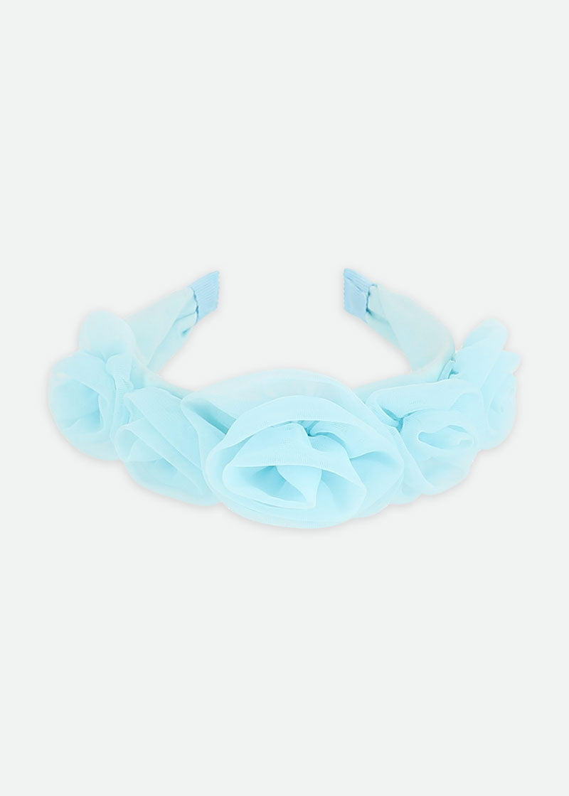 Rosie Tulle Aliceband Aqua