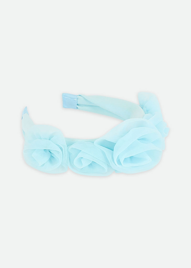 Rosie Tulle Aliceband Aqua