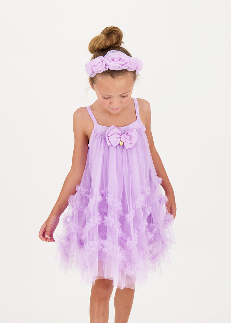 Rosie Tulle Aliceband Lilac