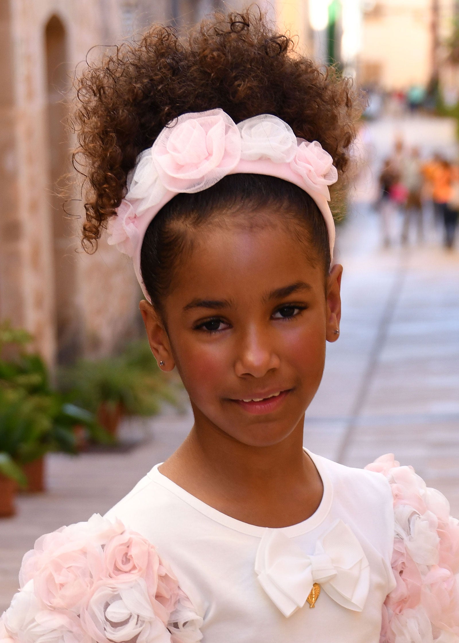 Rosie Tulle Aliceband Snowdrop/Pink – Angel's Face