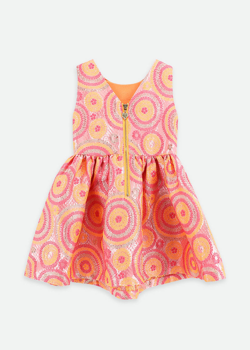 Ruby Circle Dress Orange