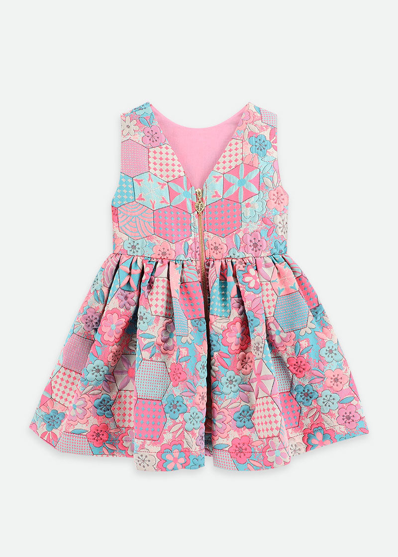 Ruby Hexa Dress Rose Multi