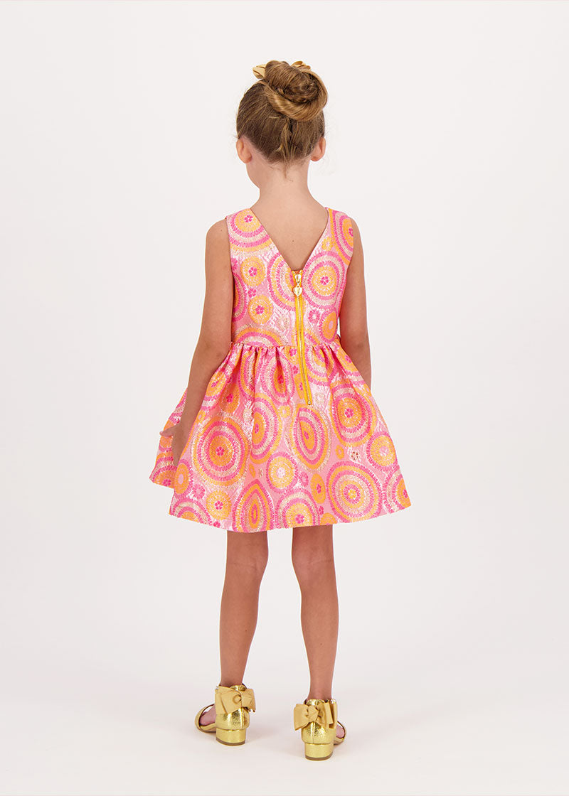 Ruby Circle Dress Orange